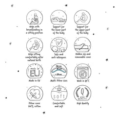 CebaBaby maitinimo pagalvė MULTI (žalsva)