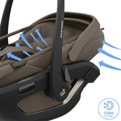 Automobilinė kėdutė Maxi Cosi Coral Slide Pro 360 i-Size 40-87cm, Oak Truffle