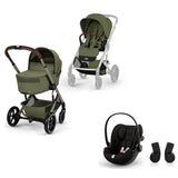 CYBEX Balios S Lux universalus vežimėlis 3in1, Moss Green + Cloud G3 i-Size autokėdutė