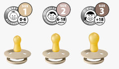 BIBS čiulptukų rinkinys 2 vnt. 1 dydis 0-6 mėn. spalva- Bumblebee ivory mix