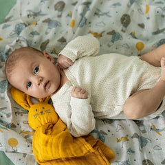 PETITE&MARS Bamboo muslin HUGO migdukas - Geltona