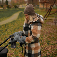 Žieminės pirštinės ant vežimėlio PETITE&MARS Jasie - Quiet Grey