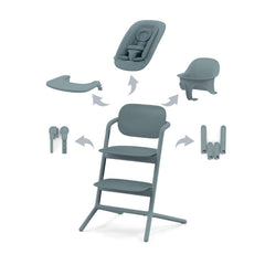Maitinimo kėdutė Cybex - Lemo 4 in1 - Spalva - Stone Blue