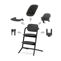 Maitinimo kėdutė Cybex - Lemo 4 in1 - Spalva - Stunning Black
