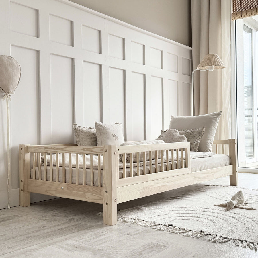 Vaikiška lova Basic slats 190x90 (naturali mediena)