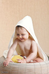 Bellini baby natūrali kempinė 8cm + prausimosi pirštinė