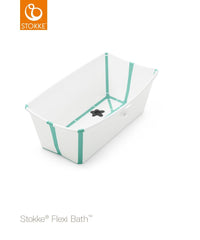 STOKKE vonelės komplektas FLEXI BATH su gultuku White Aqua