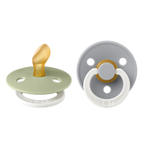 BIBS 2vnt. Anatominių čiulptukų rinkinys 2 dydis (6 - 18 mėn.) - Spalva - Sage Glow / Cloud Glow