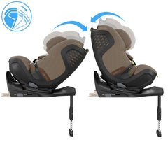 Automobilinė kėdutė Maxi Cosi Pearl XL Slide Pro (61-150 cm) - Authentic Truffle