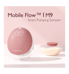 Momcozy dvigubas nešiojamas belaidis pientraukis M9, Rausvas