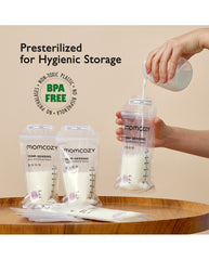 Momcozy pieno laikymo maišeliai, 50 vnt.