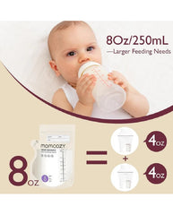 Momcozy pieno laikymo maišeliai su snapeliu, 120 vnt.