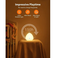 Muzikinė naktinė lemputė - VAVA - geltona