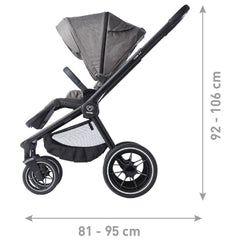 Pericles Crios 3.0 2in1 universalus vežimėlis, Deep Black