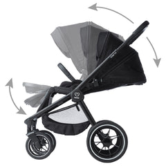 Pericles Crios 3.0 2in1 universalus vežimėlis, Deep Black