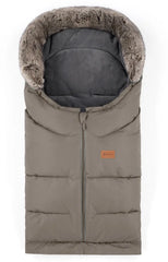 Universalus žieminis vokelis - miegmaišis į vežimėlį PETITE&MARS 4in1 Arctic - Mocha Mousse