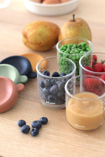 Beaba 4vnt. Stiklinių indelių rinkinys, Sunrise