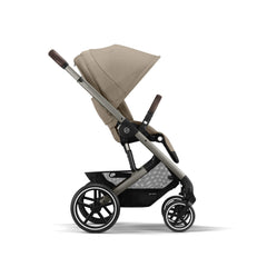 CYBEX Balios S Lux universalus 2in1 vežimėlis, Almond Beige (Taupe Frame)
