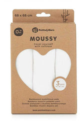 PETITE&MARS muslino vystyklai 3vnt. 68x68, Moussy - White