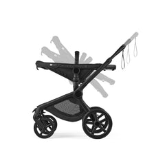 Bugaboo Fox 5 Renew 2in1 vežimėlis Black/Cocoa Brown