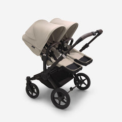 Bugaboo Donkey 5 Twins vežimėlis dvynukams - Spalva - Black - Desert Taupe - Desert Taupe