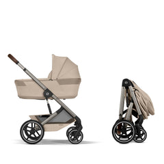 CYBEX Balios S Lux universalus vežimėlis 3in1, Almond Beige + Cloud G3 i-Size autokėdutė