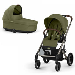 CYBEX Balios S Lux 2in1 vežimėlis, Moss Green (Silver Frame)