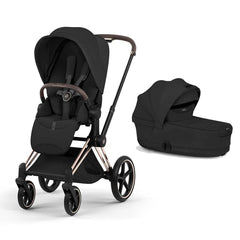 CYBEX Priam Fold V5 2 in 1 Sepia Black, Frame Rose Gold