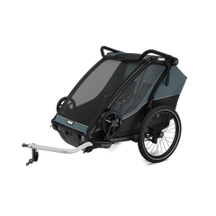 Thule Chariot Cab dvivietė dviračio priekaba – vežimėlis – Dark Slate