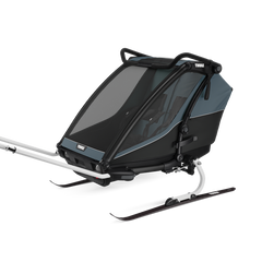 Thule Chariot Cab dvivietė dviračio priekaba – vežimėlis – Dark Slate