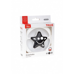 TULLO barškutis žvaigždutė - spalva - balta/juoda