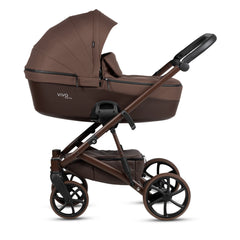Tutis Viva6+ universalus vežimėlis kūdikiams 4in1 (067)) + Tutis Elo Lux i-Size autokėdutė ir Isofix bazė