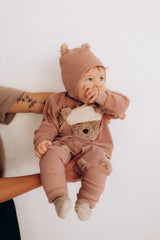 Wooly Organic kepurė su meškiuko ausytėmis GOTS, Night Owl