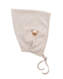 Wooly Organic siuvinėta nykštuko kepurėlė GOTS, Light Taupe