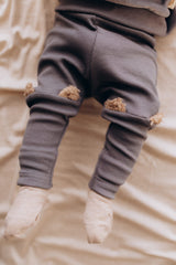 Wooly Organic tamprės su meškiuko ausytėmis GOTS, Night Owl