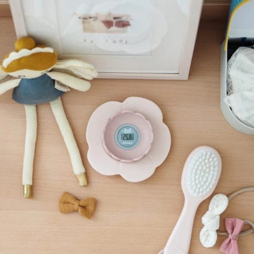 BEABA Lotus vandens ir kambario termometras - Spalva - Old Pink