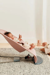 BABYBJÖRN gultukas - Bouncer Bliss - Spalva - Dusty pink - dark grey frame