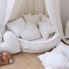 Cotton & Sweets pagalvėlė širdelė - Spalva - Bubbles Wanilla