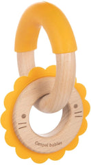 CANPOL BABIES medinis silikoninis kramtukas  - lion 80/300
