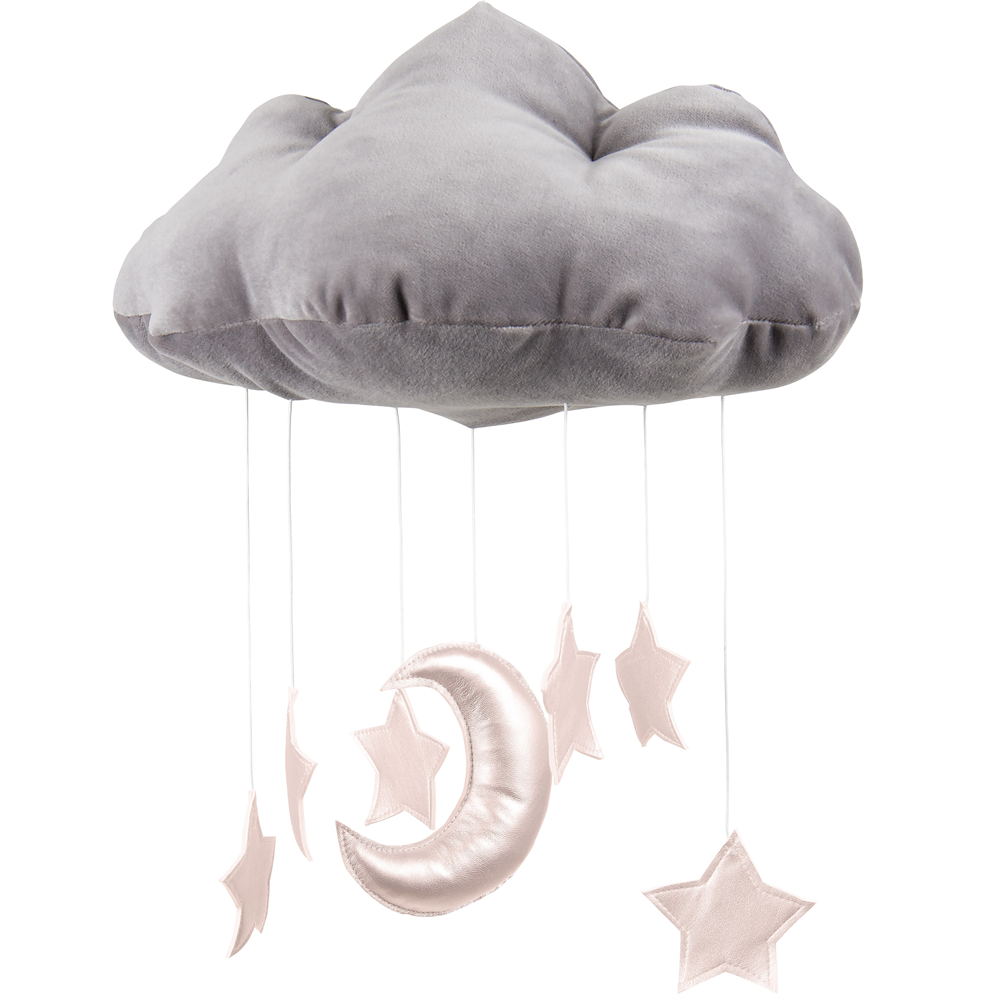 Cotton & Sweets interjero dekoracija - Grey / Pink Stars