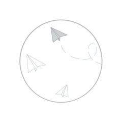 BABYONO bambukinė paklodė su guma lovytei - Spalva - Paper Planes - 120x60cm