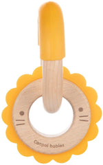 CANPOL BABIES medinis silikoninis kramtukas  - lion 80/300