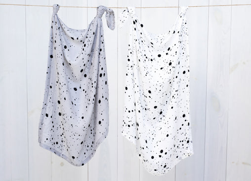 Muslino vystyklai Sleepee (baltas ir pilkas) - TipiTapi.lt