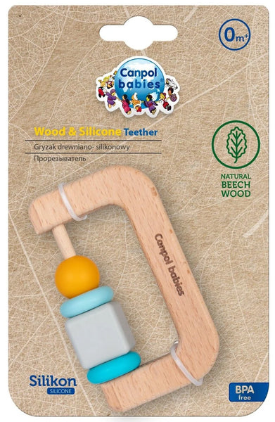 CANPOL BABIES medinis silikoninis kramtukas  80/301
