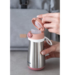 Beaba Metalinė gertuvė nuo 18mėn, 350ml - spalva - old pink