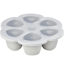 Beaba silikoninis kūdikio maisto konteineris Multiportions XL, 6x150ml, Grey