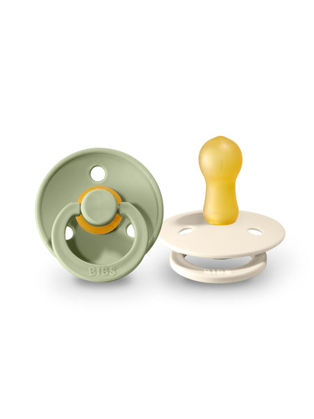 BIBS 2vnt. čiulptukų rinkinys 2 dydis (6 - 18 mėn.) - Spalva - Sage / Ivory