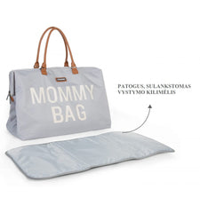Childhome didelis mamos krepšys Mommy bag, Grey off white