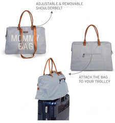 Childhome didelis mamos krepšys Mommy bag, Grey off white