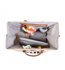 Childhome didelis mamos krepšys Mommy bag, Off white black